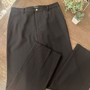 RALPH LAUREN Black 100% Wool Casual Dress Pants Straight‎ Leg size 10